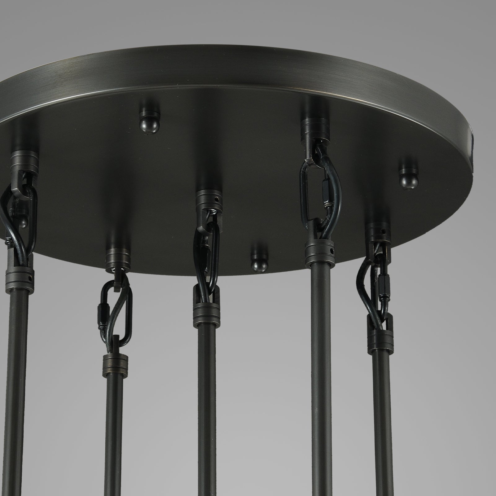 Raindrop round chandelier 14"(rod)