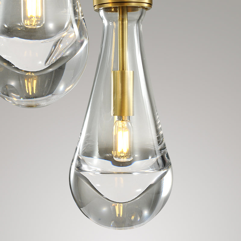 Raindrop round chandelier 8"(rod)-Vancei