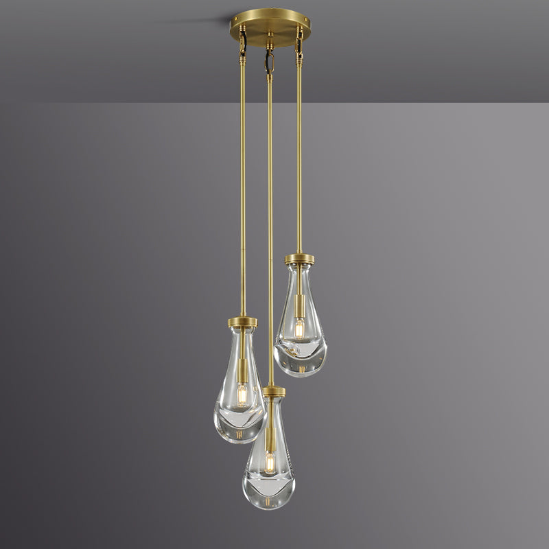 Raindrop round chandelier 8"(rod)-Vancei