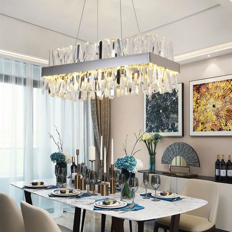 Monix Rectangular Crystal Chandelier-Vancei