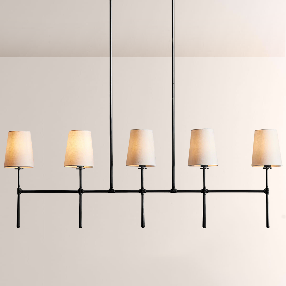Rhodes Linear Chandelier 5/6 Light For Living Room-Vancei