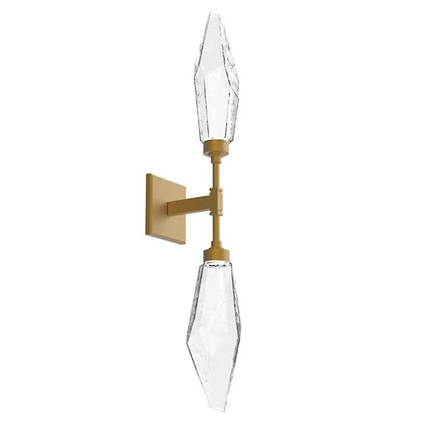 Rosy Crystal Double Wall Sconce-Vancei