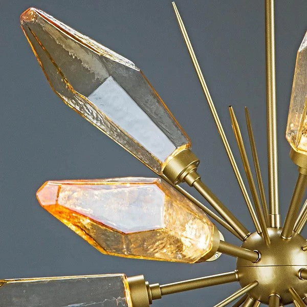 Rosy Crystal Pendant Chandelier-Vancei