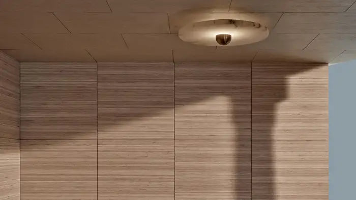 Median Alabaster Flush mount Wall Sconce