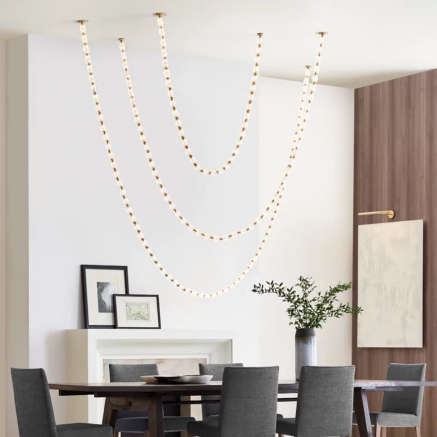 Collier Glass String Chandelier-Vancei