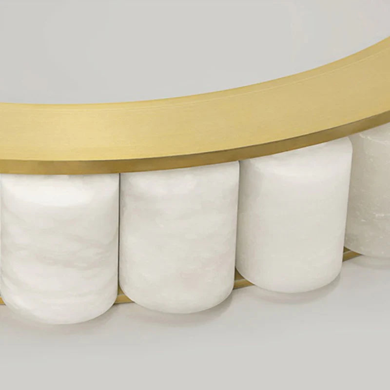 Avalon Alabaster 2 Layer Chandelier