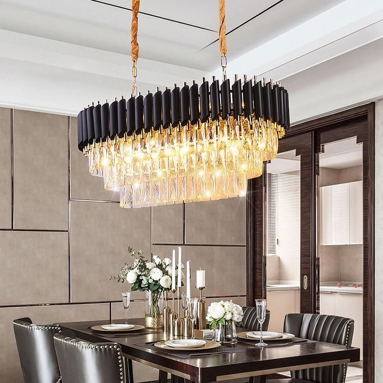Sheila Oval Crystal Chandelier-Vancei