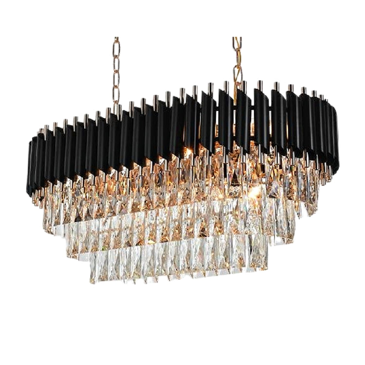 Sheila Oval Crystal Chandelier-Vancei