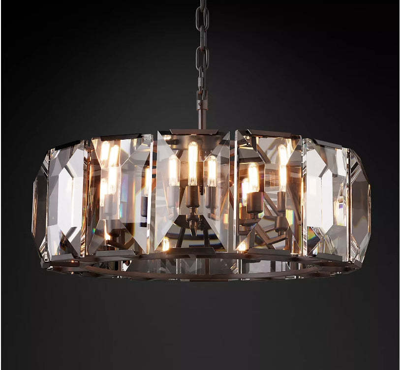 Harlow Multicurve Crystal Round Chandelier