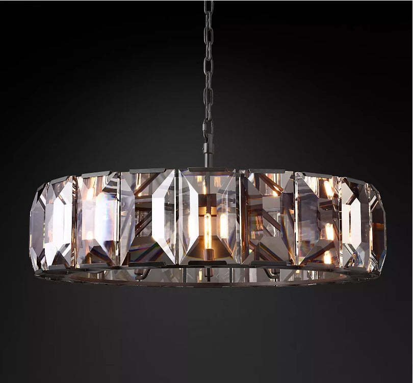 Harlow Multicurve Crystal Round Chandelier