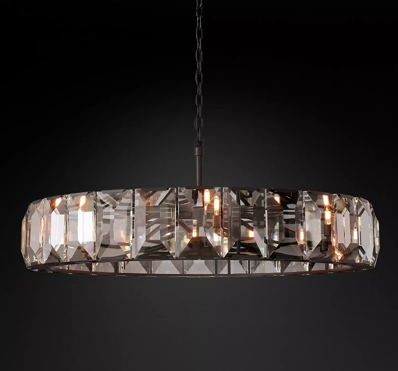 Harlow Multicurve Crystal Round Chandelier