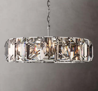 Harlow Multicurve Crystal Round Chandelier