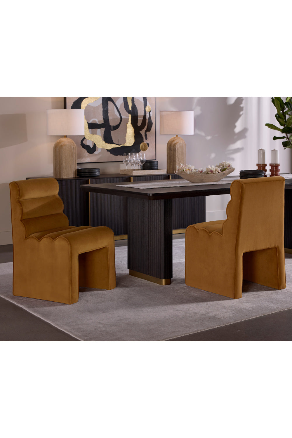 Arched Beige Travertine Table Lamp | Splendido Ancona
