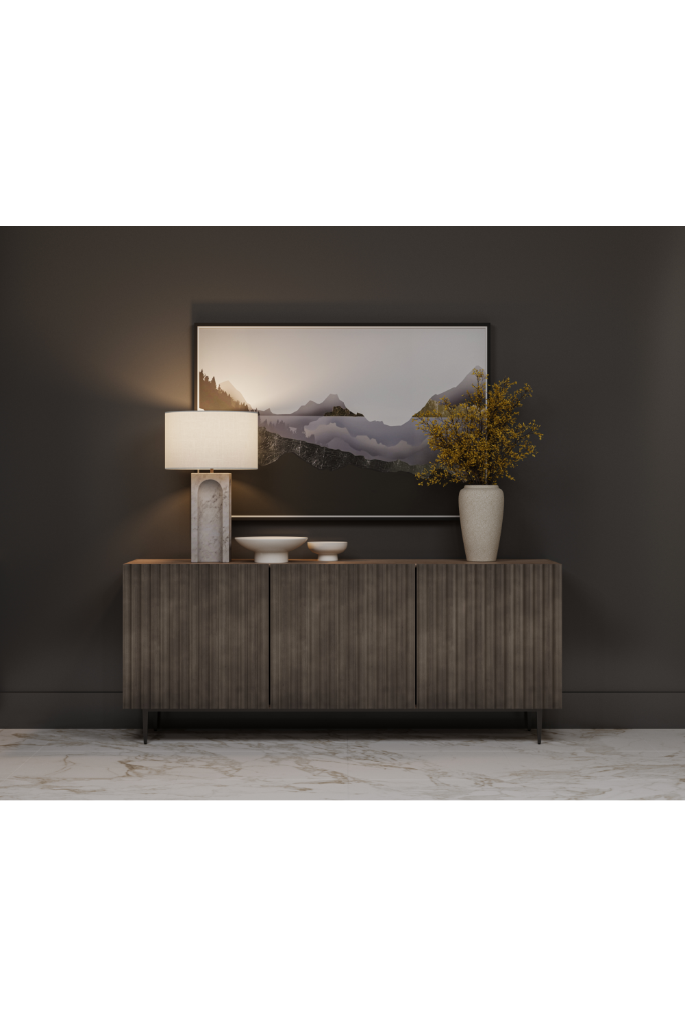 White Marble Arched Table Lamp | Splendido Rohe