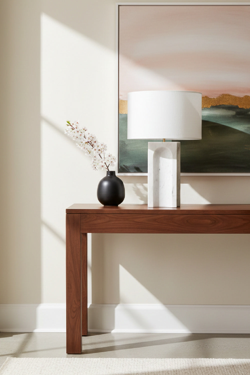 White Marble Arched Table Lamp | Splendido Rohe