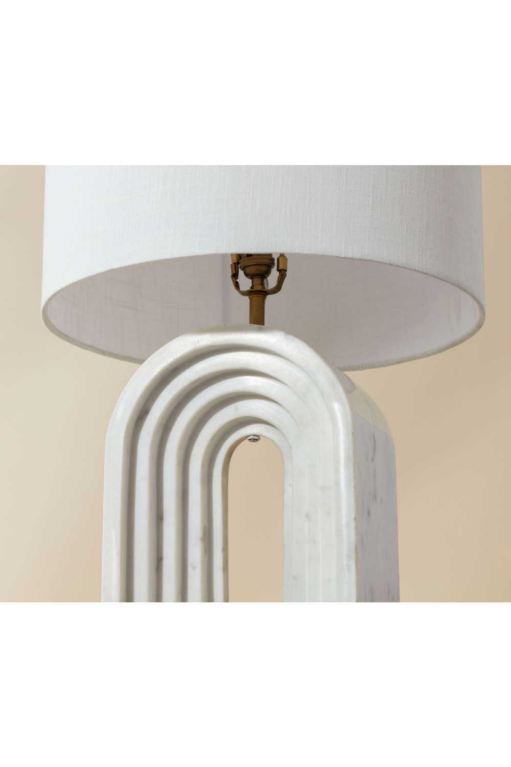 Arched White Marble Table Lamp | Splendido Sensi