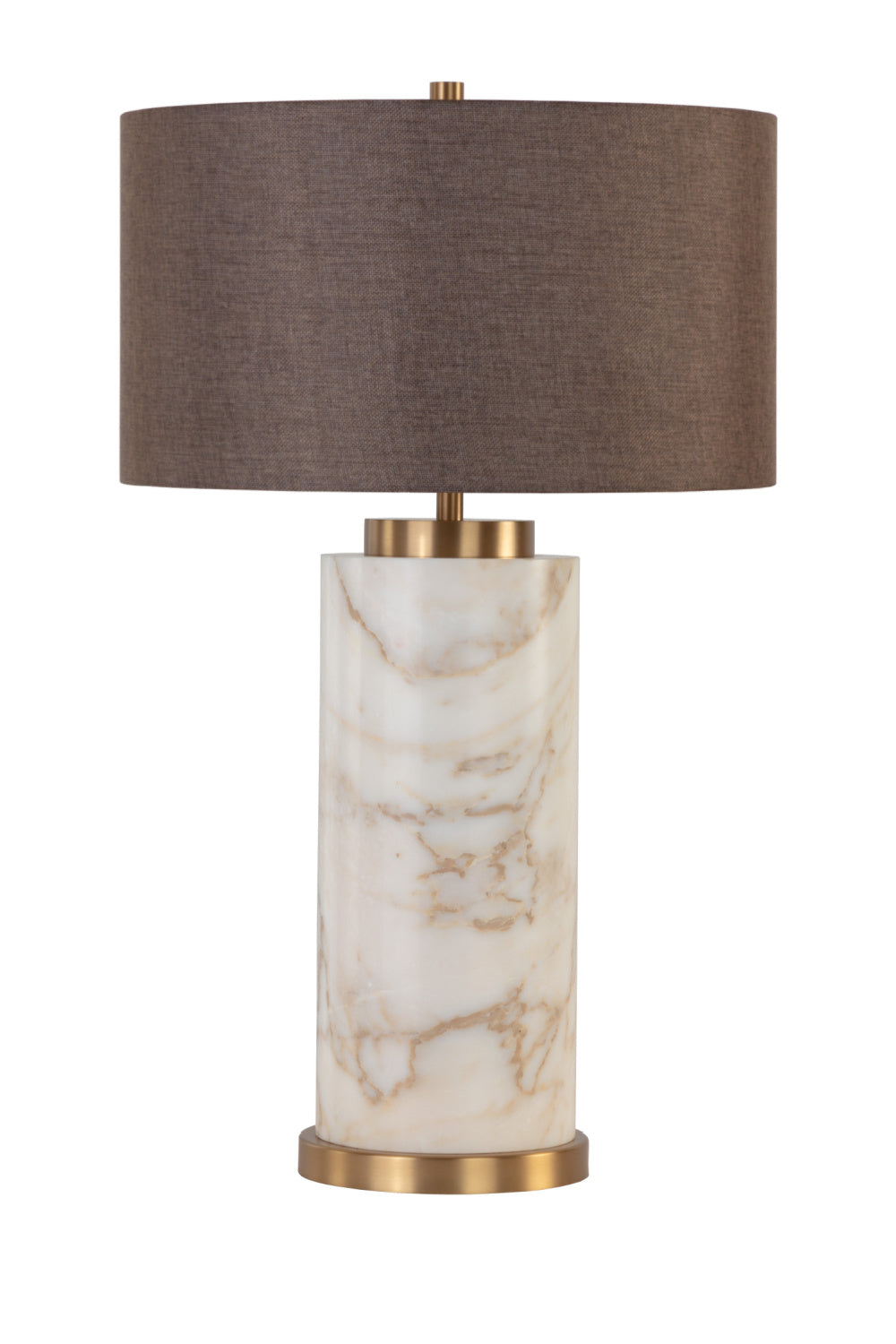 Gray Linen Marble Table Lamp | Splendido Apollolina