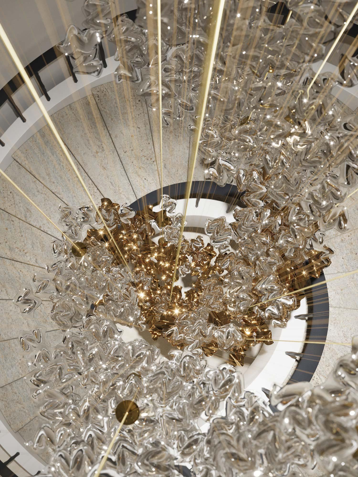 Tidal Art Glass Pendants (Without canopy)