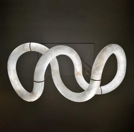 Ethereal Alabaster Chandelier 70"