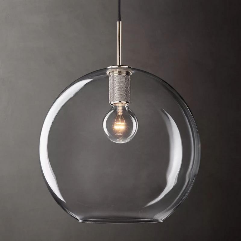 Nist Globe Shade Pendant Light 14"-Vancei