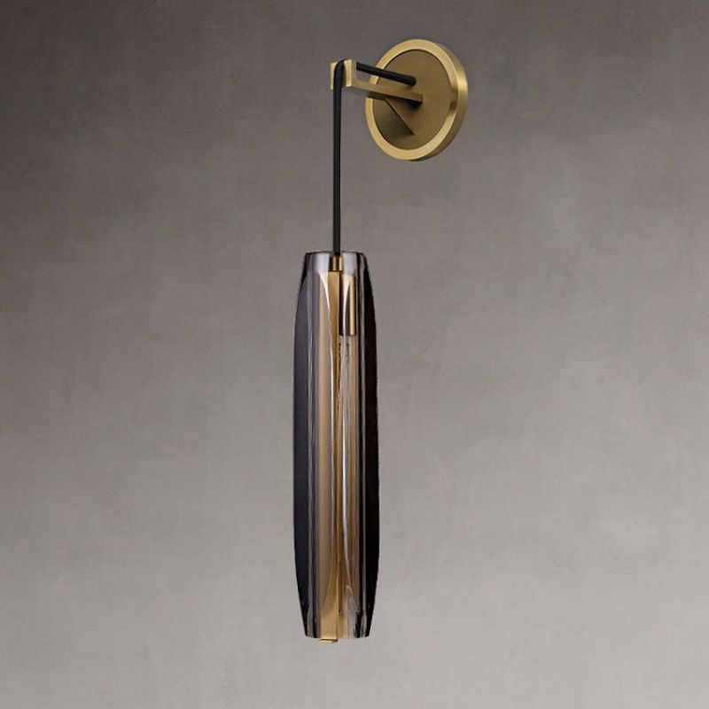 Mingo Crystal Pendant Shade Wall Sconce-Vancei