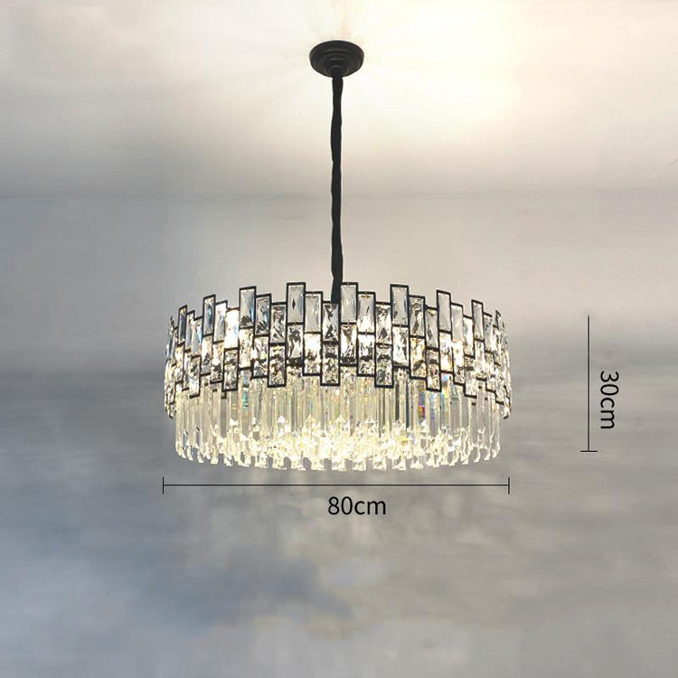 Palo clear Crystal Round Chandelier-Vancei