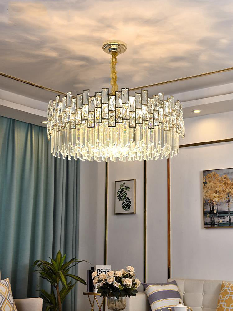 Palo clear Crystal Round Chandelier-Vancei