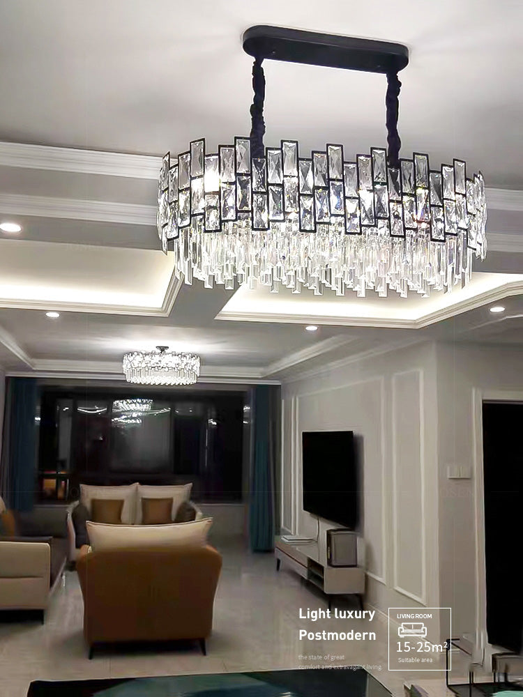 Palo clear Linear Chandelier for Kitchen Island-Vancei