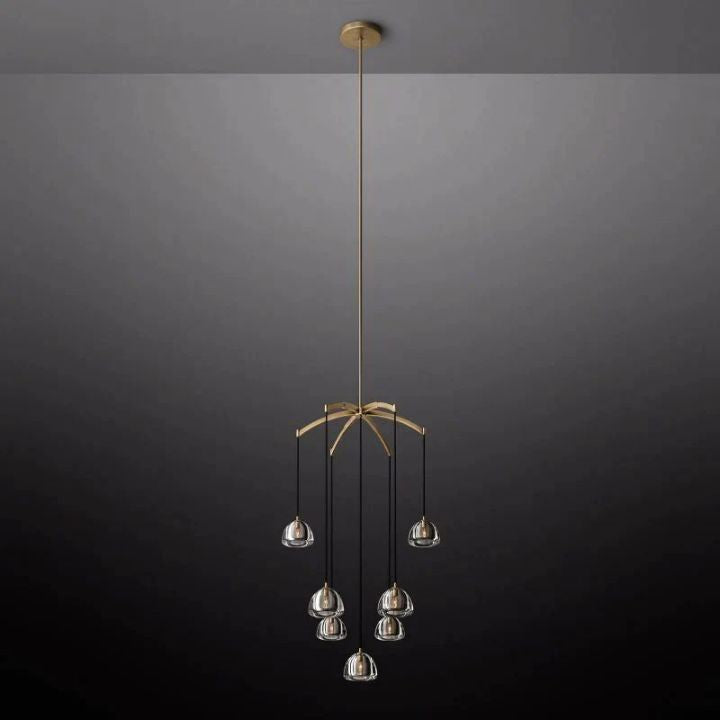Hemisphere Round Chandelier 36''-Vancei