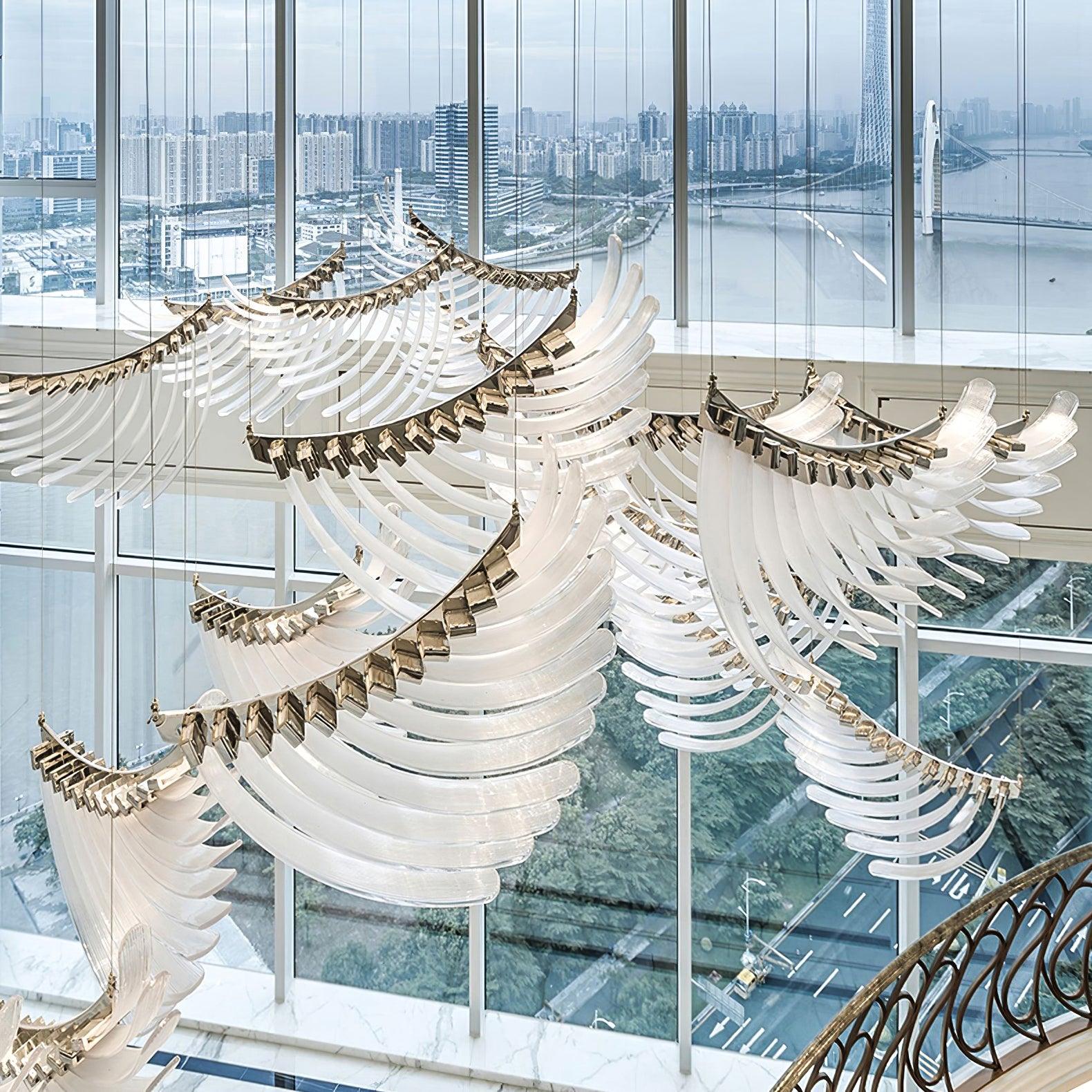 Tiered Palmette Chandelier-Vancei