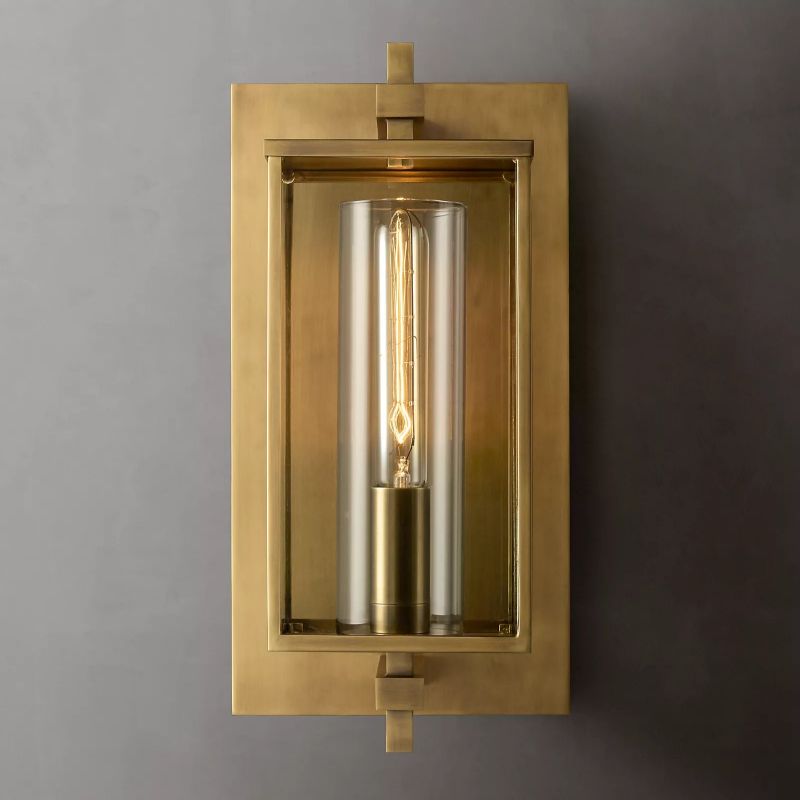 Vera Square Short Wall Sconce-Vancei