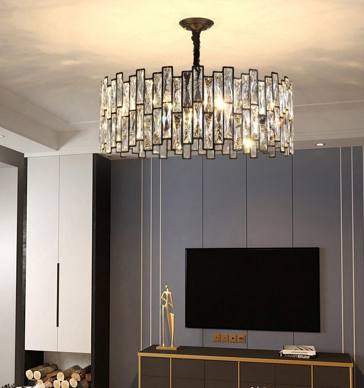 Palo Crystal Round Chandelier-Vancei