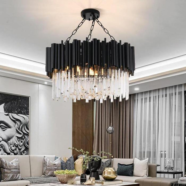 Viol Crystal Round Chandelier-Vancei