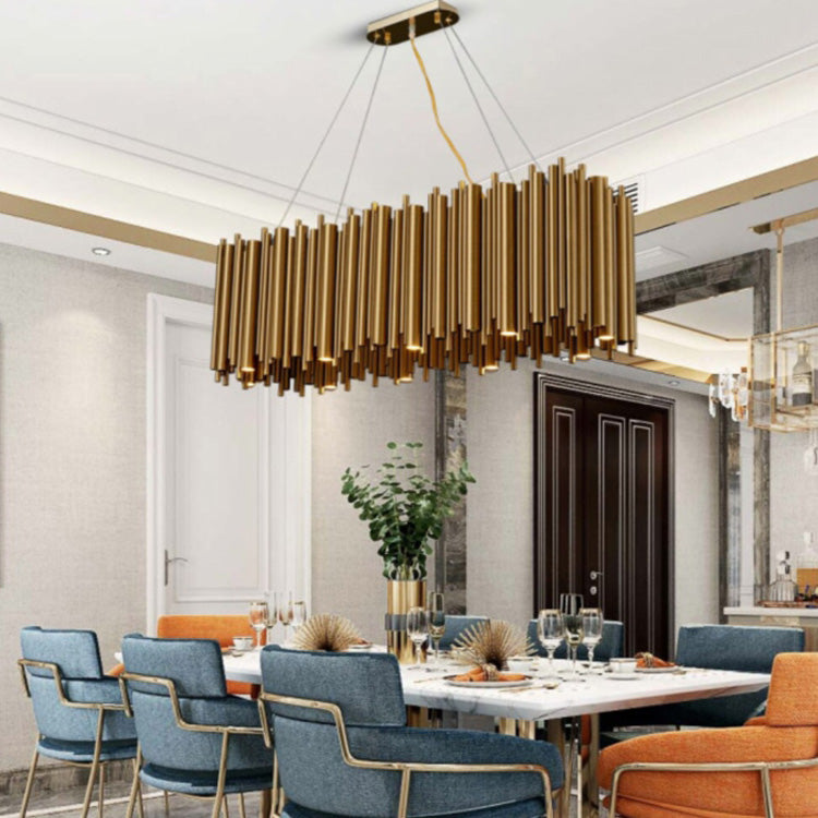 Viol Rectangle Chandelier for Dining Room-Vancei