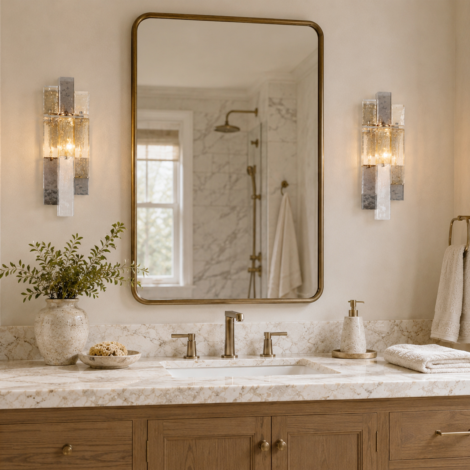 Altesa Square Glass Wall Sconce
