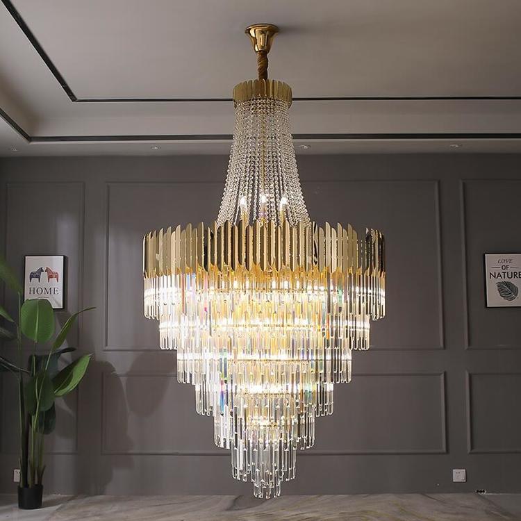 William Multi Tier Crystal Chandelier-Vancei