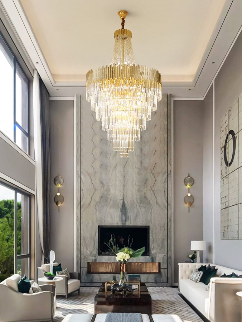 William Multi Tier Crystal Chandelier-Vancei