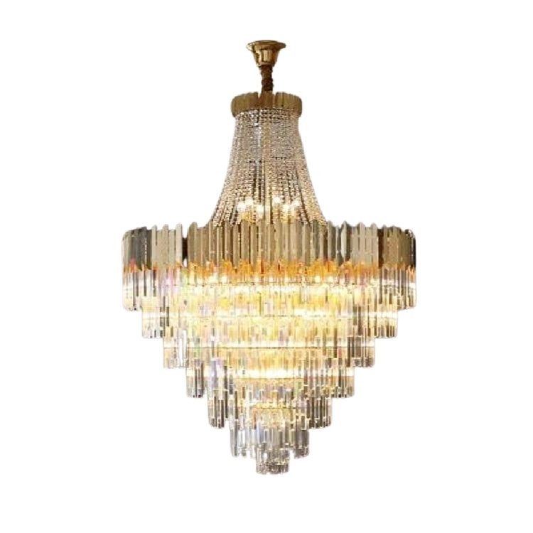 William Multi Tier Crystal Chandelier-Vancei