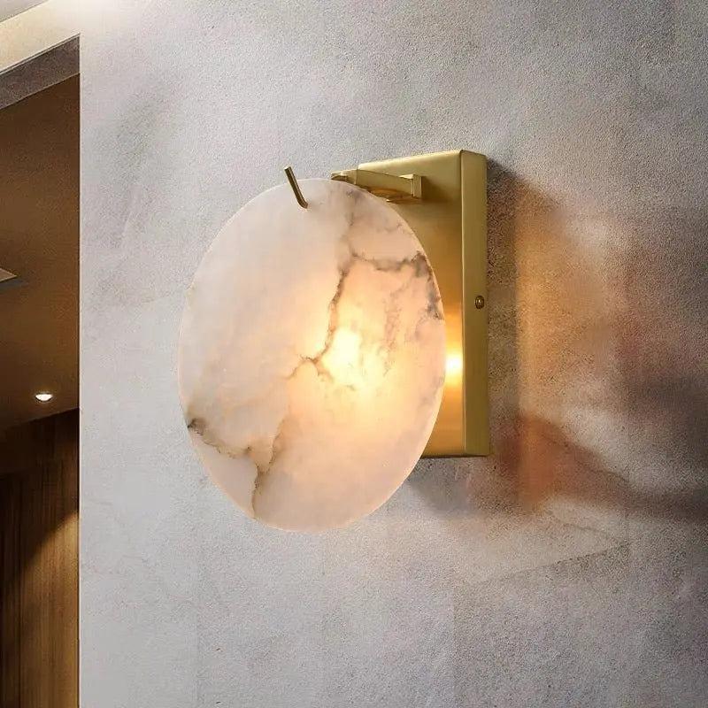 Moonshade Marble Wall Lamp-Vancei