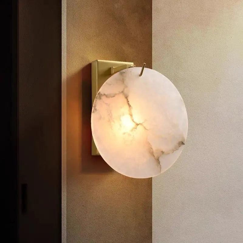 Moonshade Marble Wall Lamp-Vancei