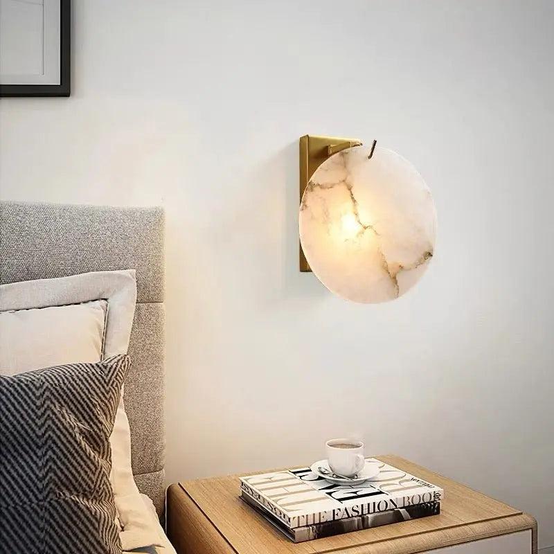 Moonshade Marble Wall Lamp-Vancei