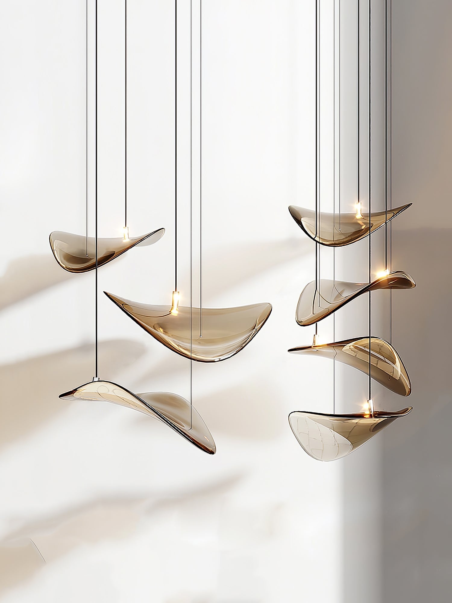 Wave Floating Leaf Chandelier-Vancei