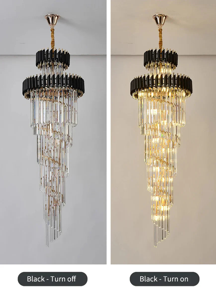 Cyrus Multiple Tier Crystal Chandelier-Vancei