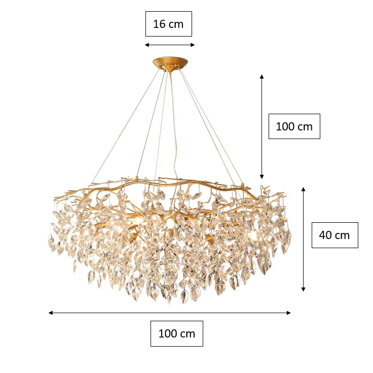 Doris Round Modern Branch Chandeliers-Vancei