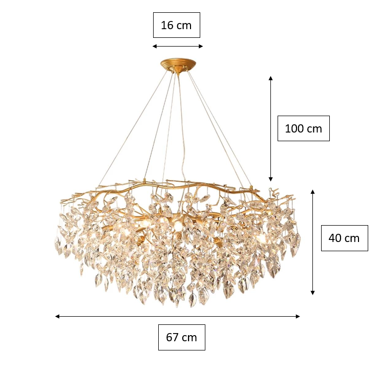 Doris Round Modern Branch Chandeliers-Vancei