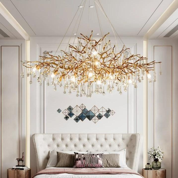 Doris Branch Crystal Chandelier Light-Vancei
