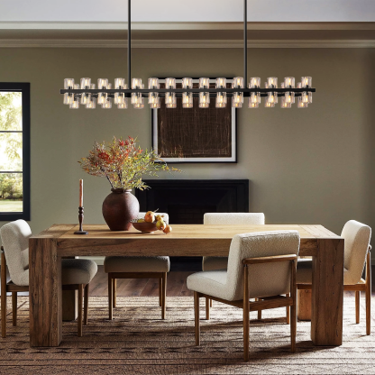 Arcachon Crystal Rectangular Chandelier48" 54" 72"