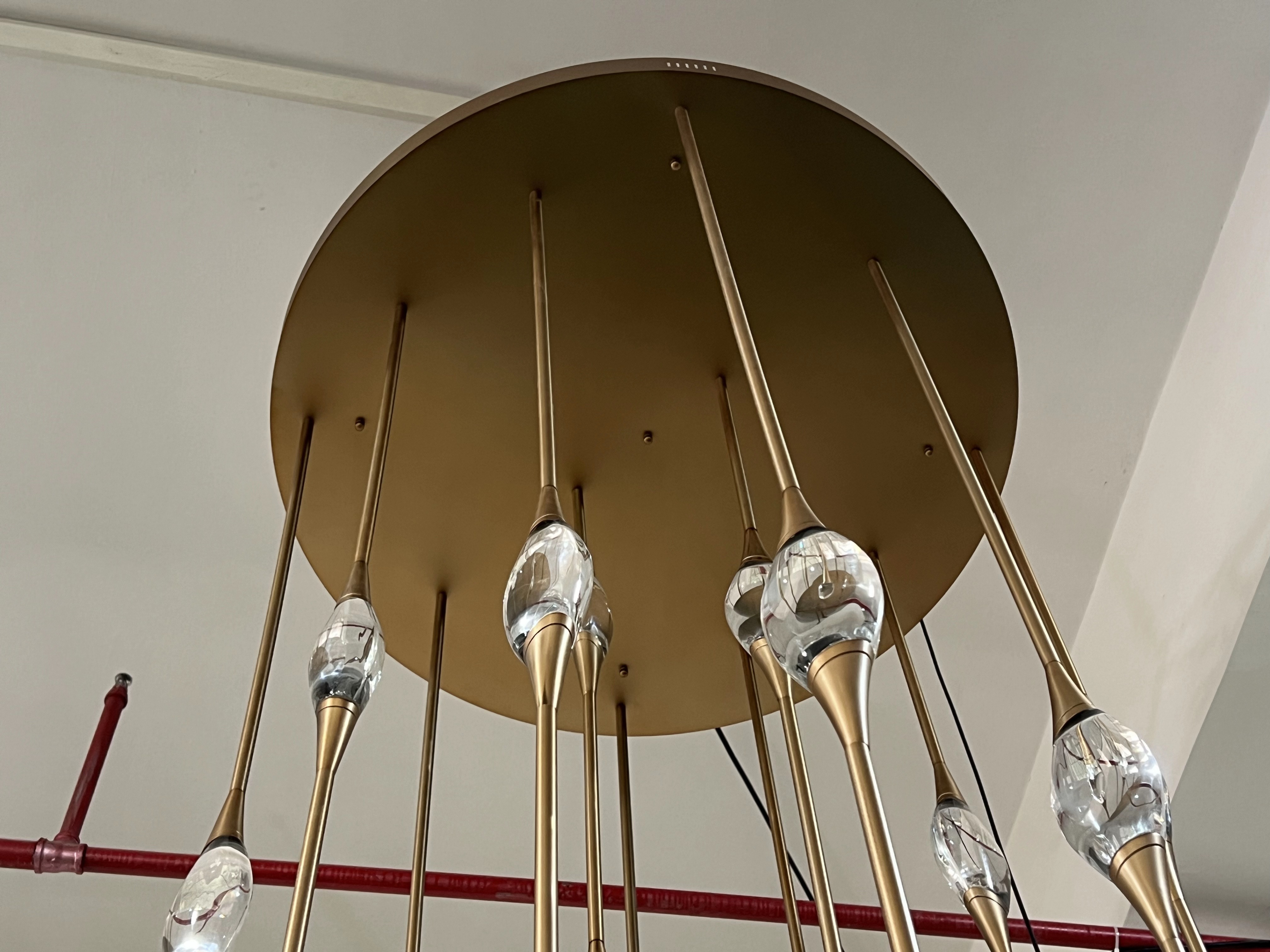 Pezz Round 12 Cluster Chandelier altezza height 700cm/275"