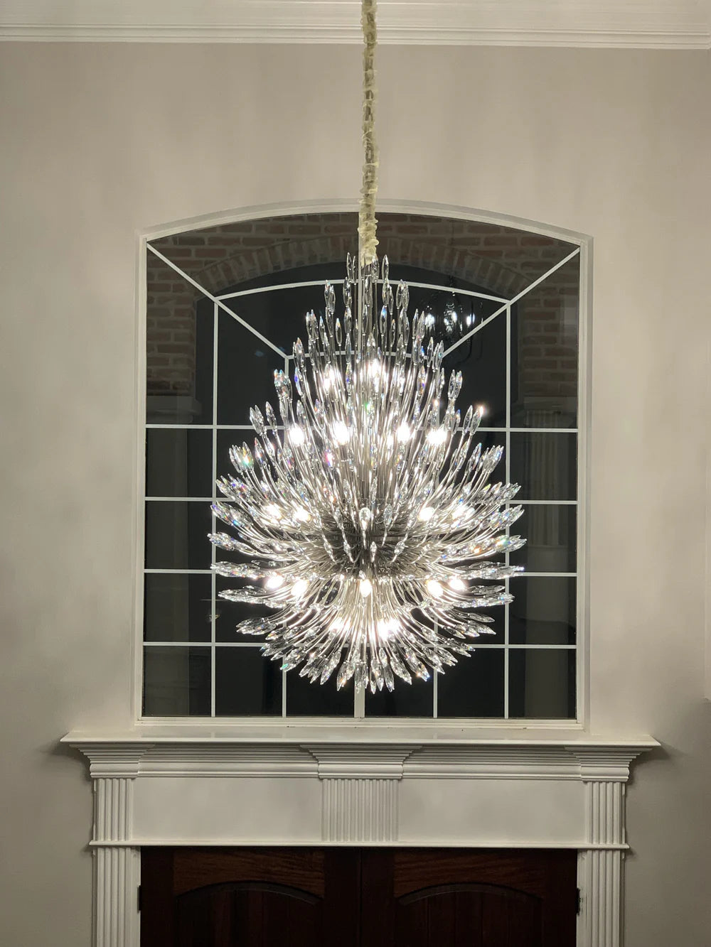 Lily Starburst Crystal Sputnik Chandelier 43"W-Vancei