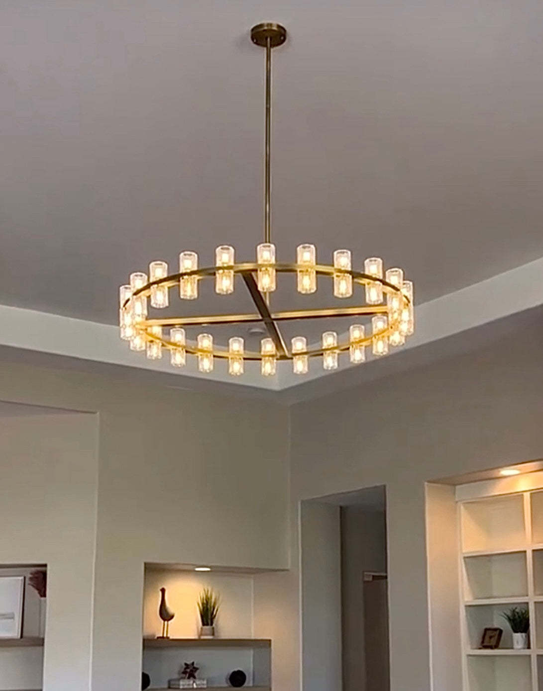 Arcachon Crystal Round Chandelier 48"